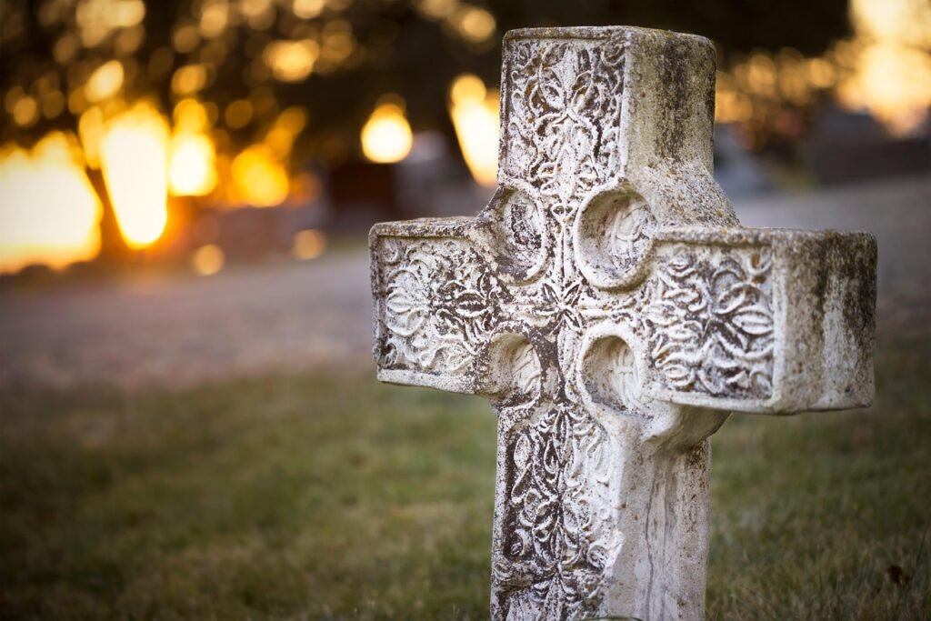 celtic tombstone, celtic gravestone, celtic headstone, grave, burial ground, cross, cemetery, graveyard